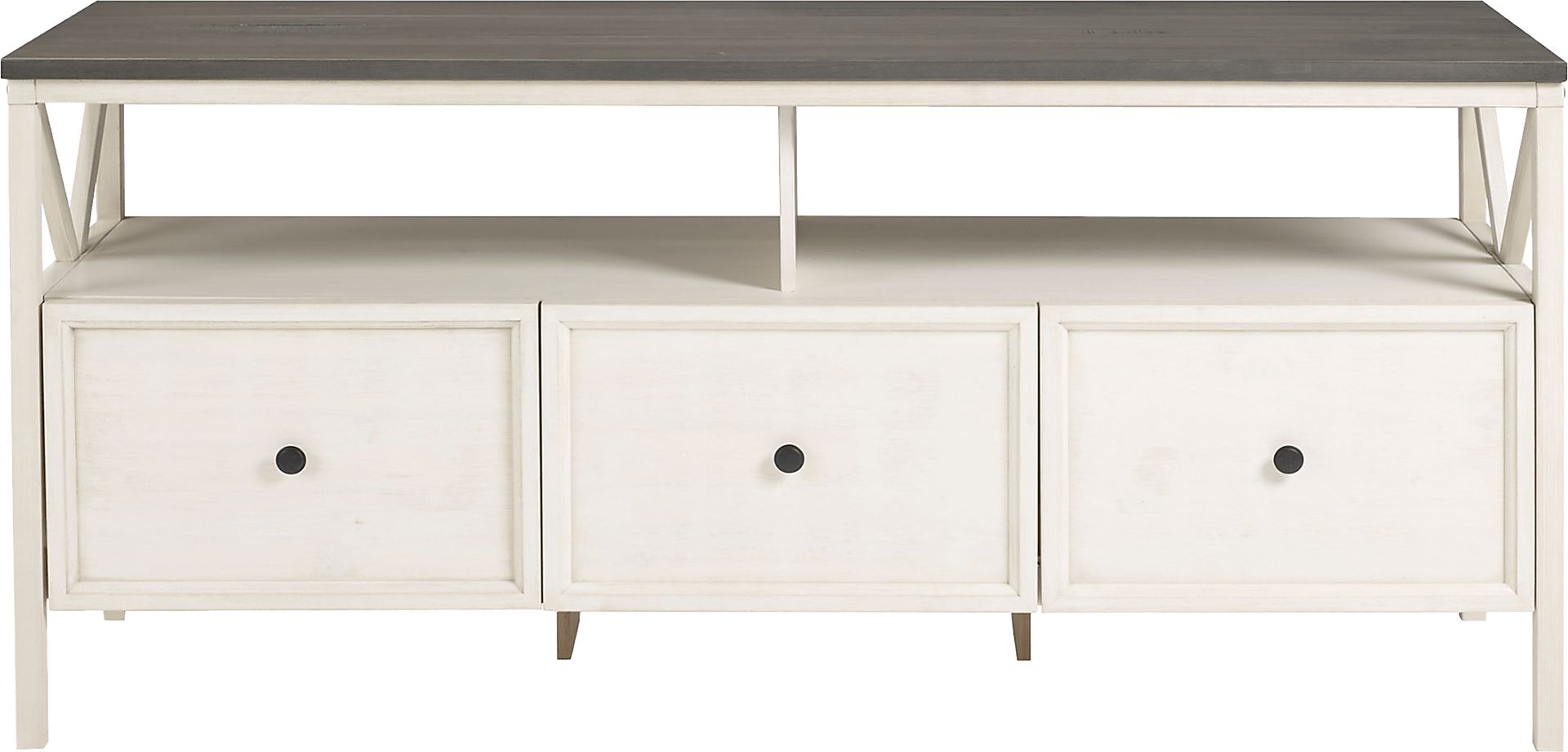Plumpoint White 60 in. Console - Image 1