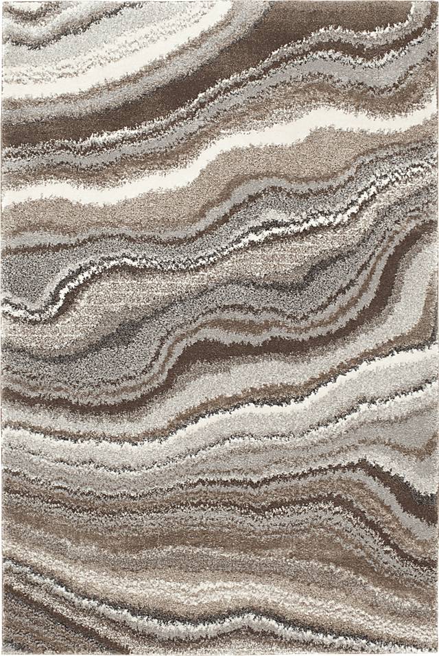 Plush Quartz Brown 5' x 7'6 Rug - Thumbnail - Image 1