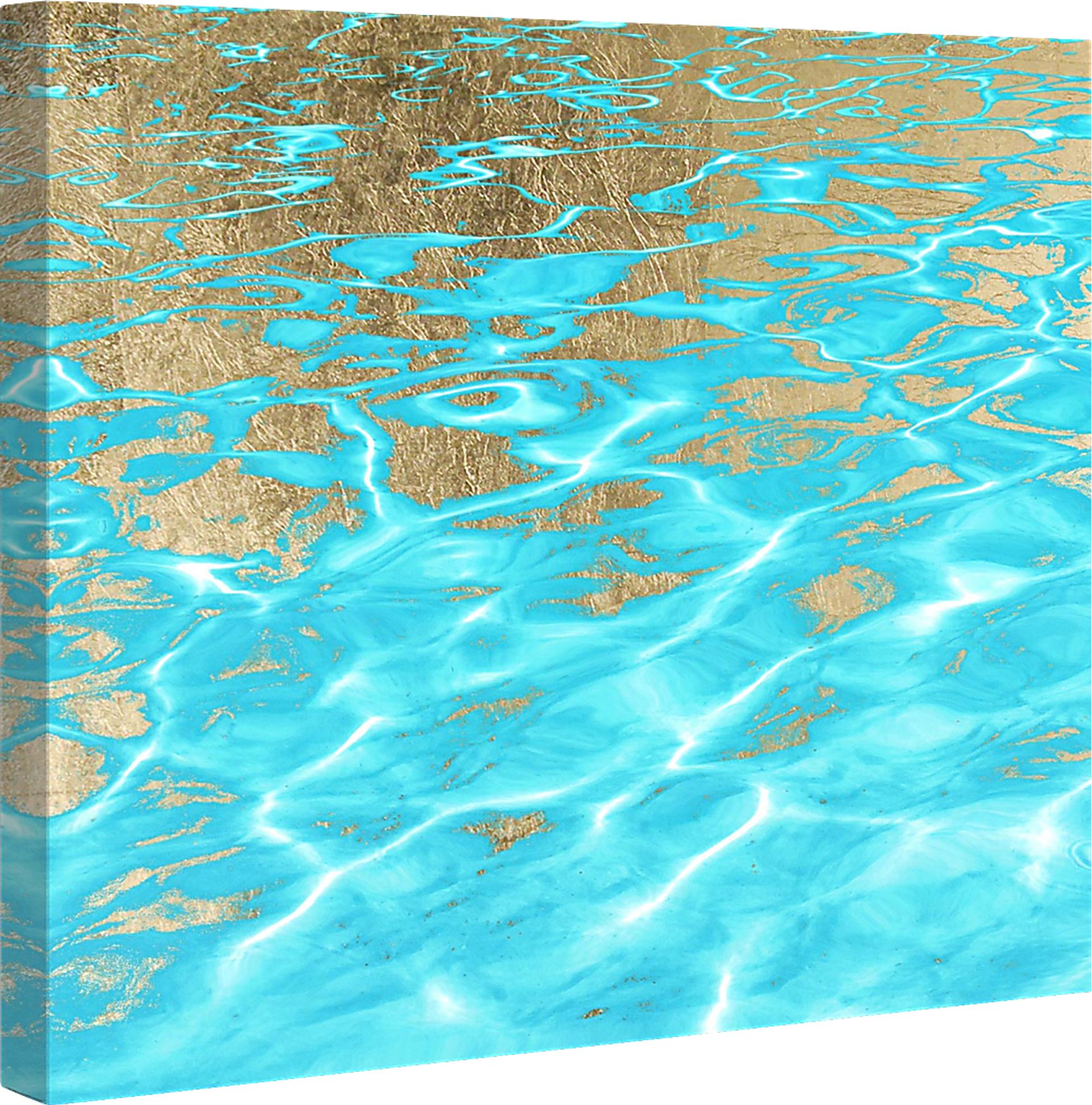 Pluto's Ocean Turquoise Artwork - Image 2