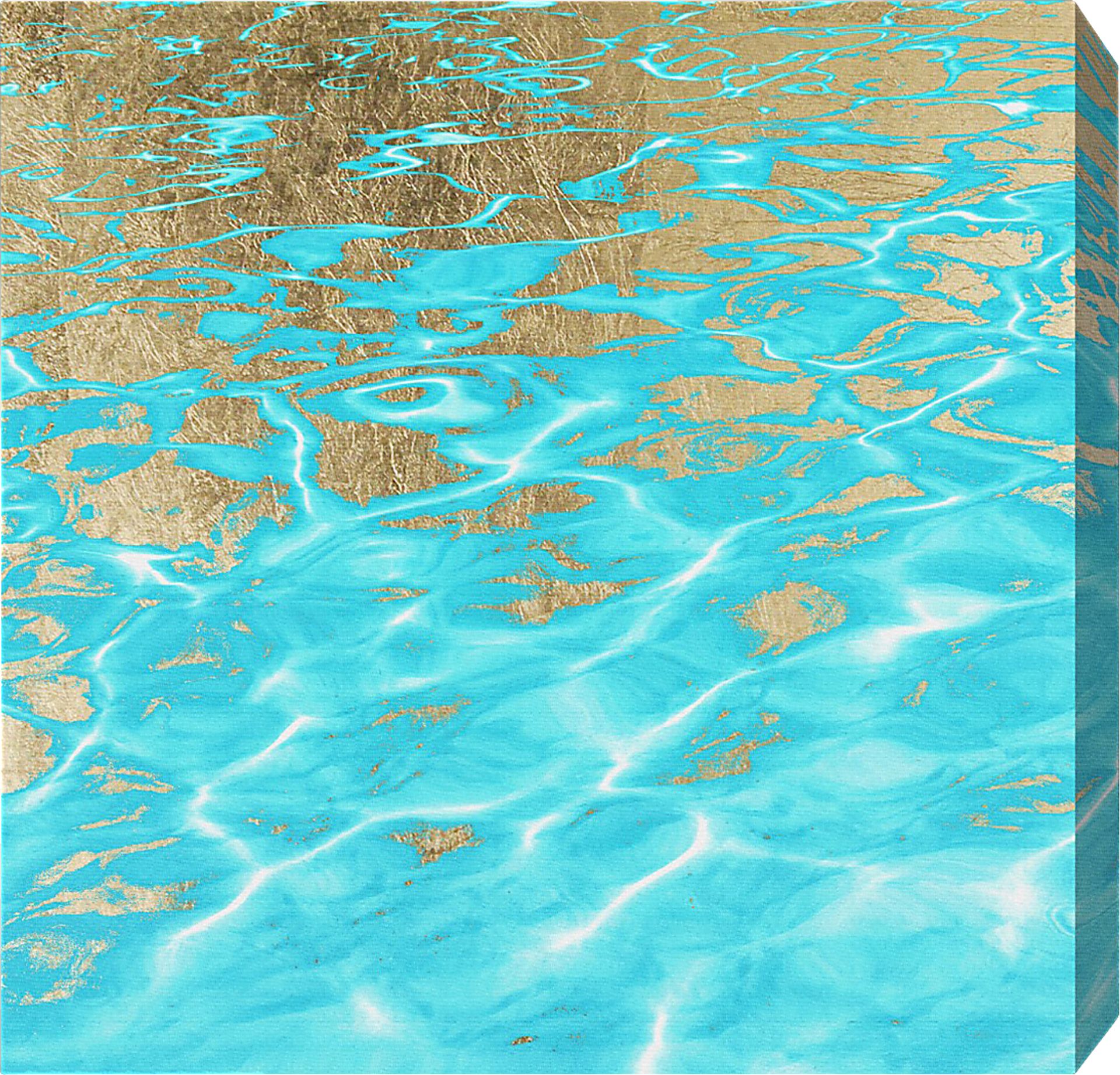 Pluto's Ocean Turquoise Artwork - Image 1