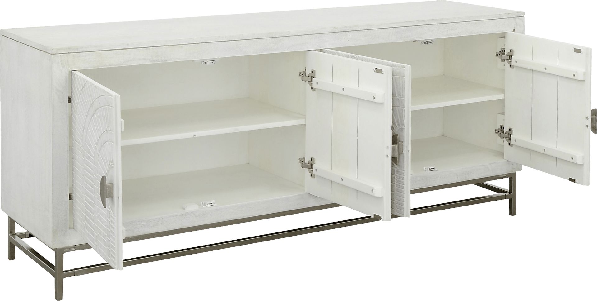 Plyley White Credenza - Image 4
