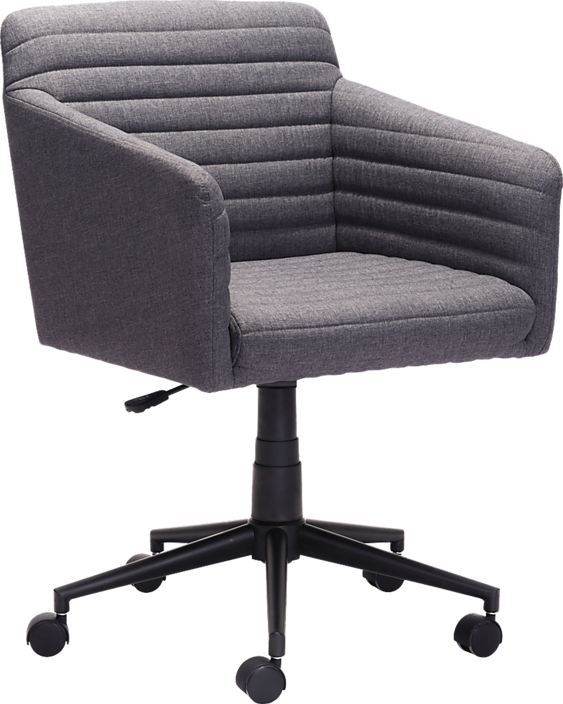 Plymell Gray Desk Chair - Image 1