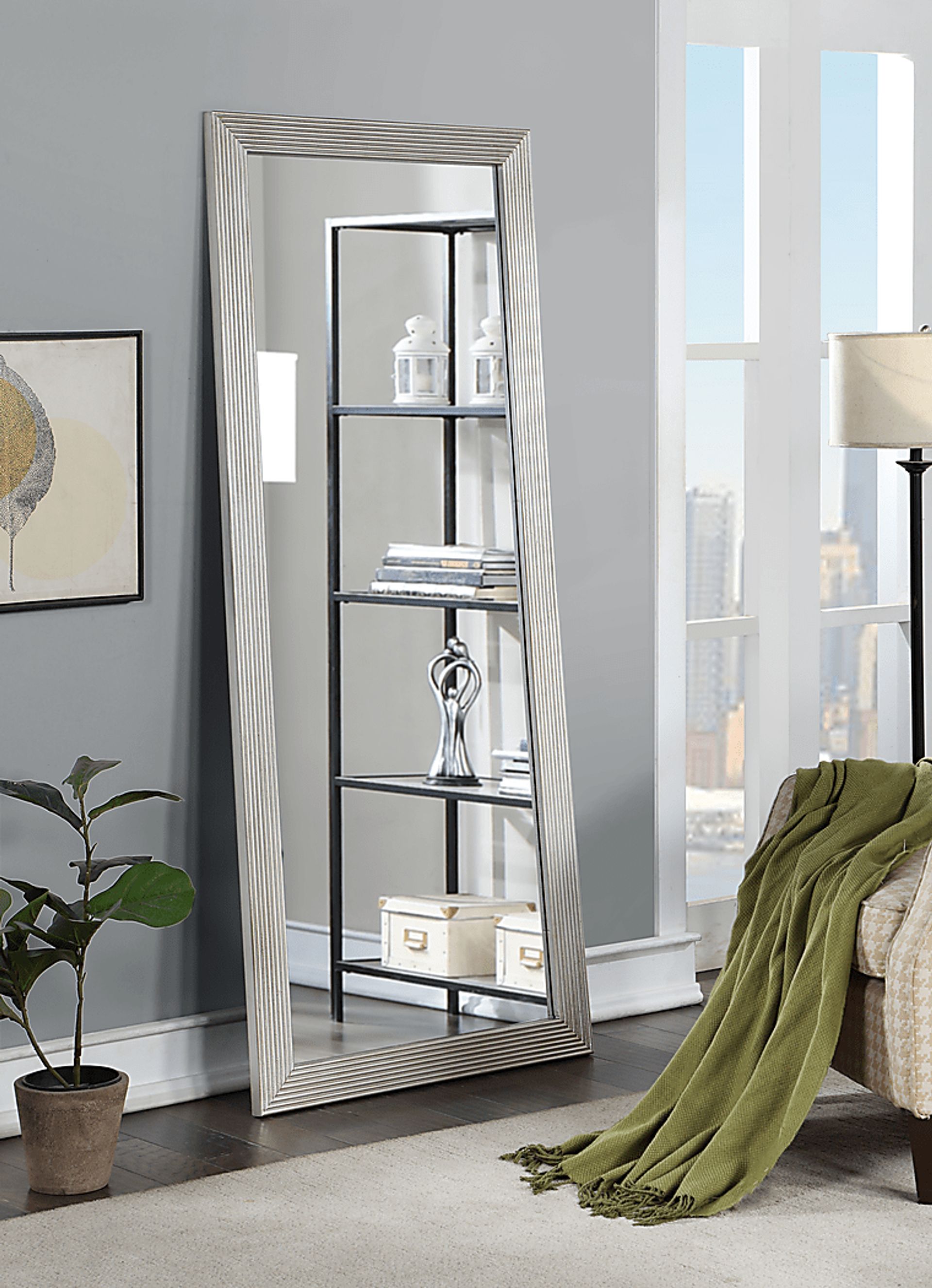 Plymstock Gray Floor Mirror - Image 3