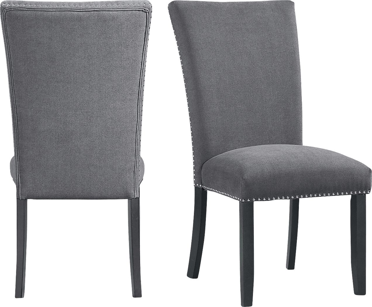 Pocan Charcoal Side Chair, Set of 2