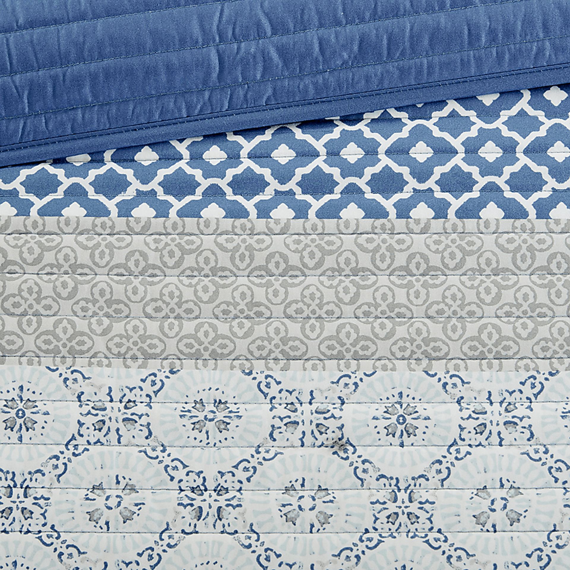 Poeyfarre Blue 8 Pc King Coverlet Set - Image 6