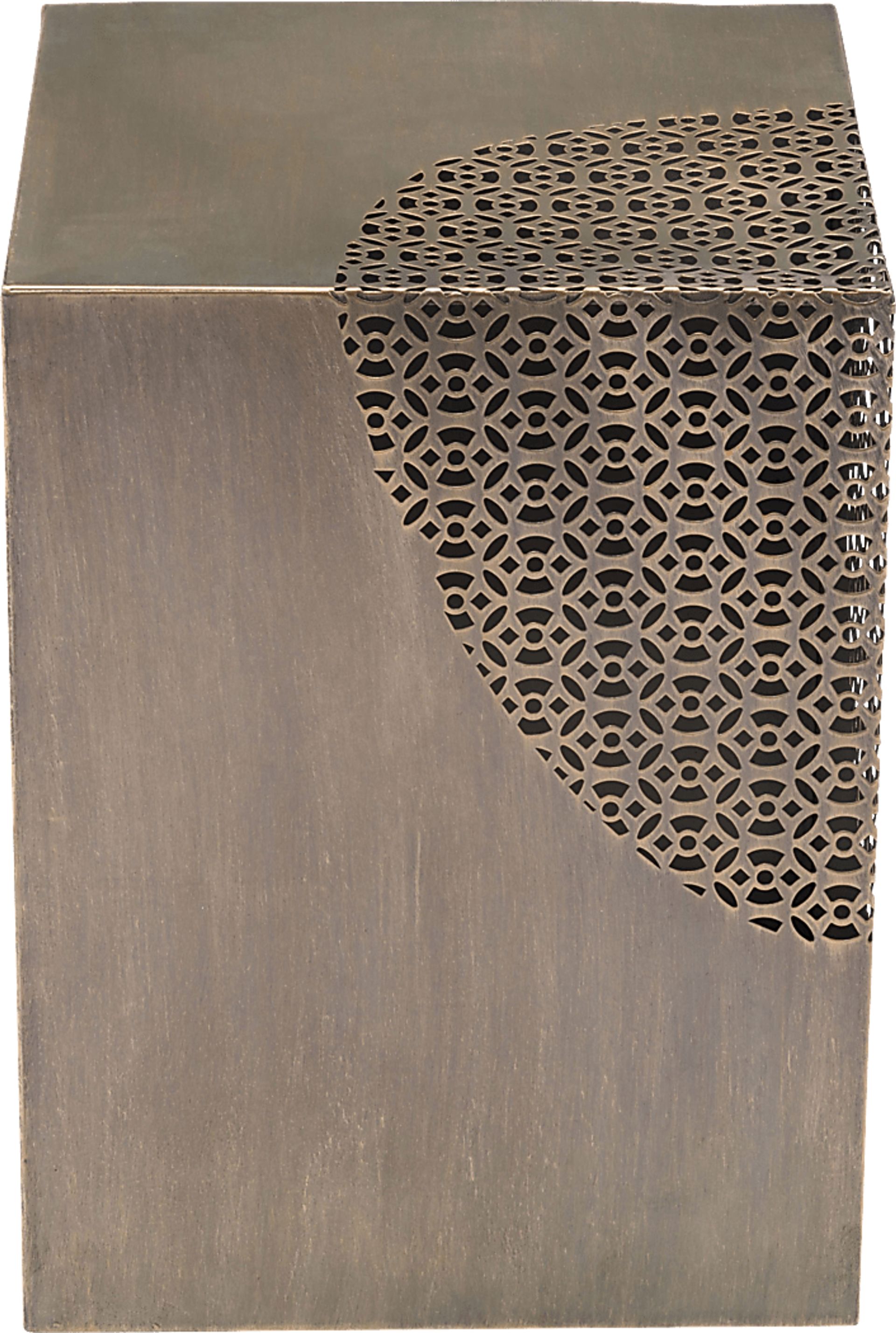 Poffert Gold Accent Table - Image 2