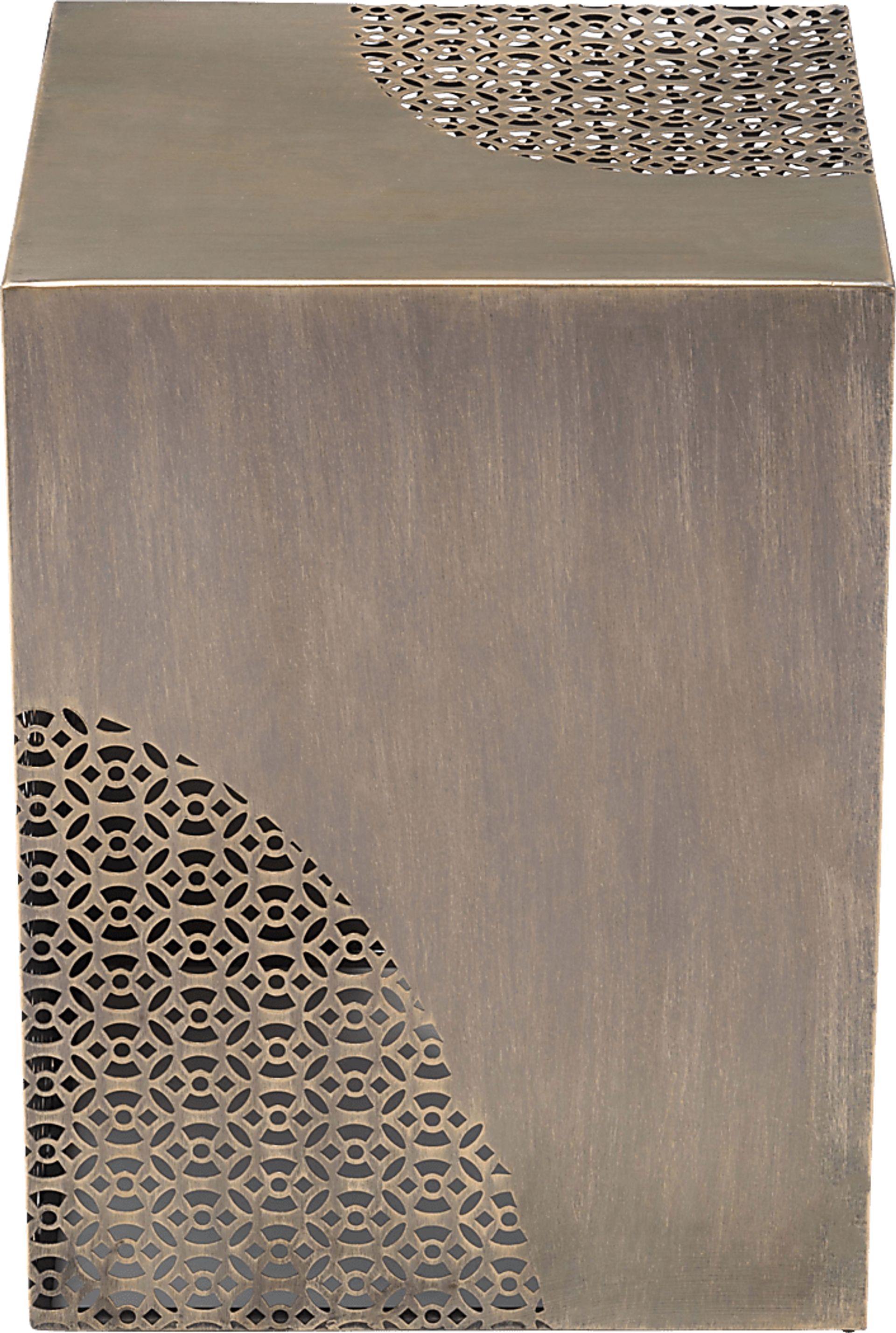Poffert Gold Accent Table - Image 3
