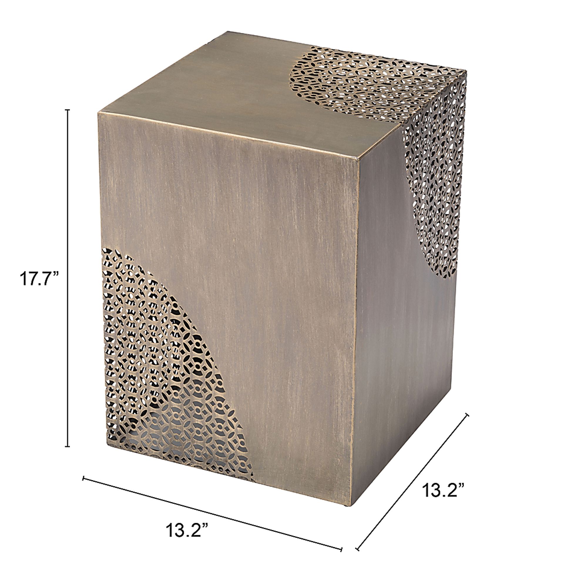 Poffert Gold Accent Table - Image 9