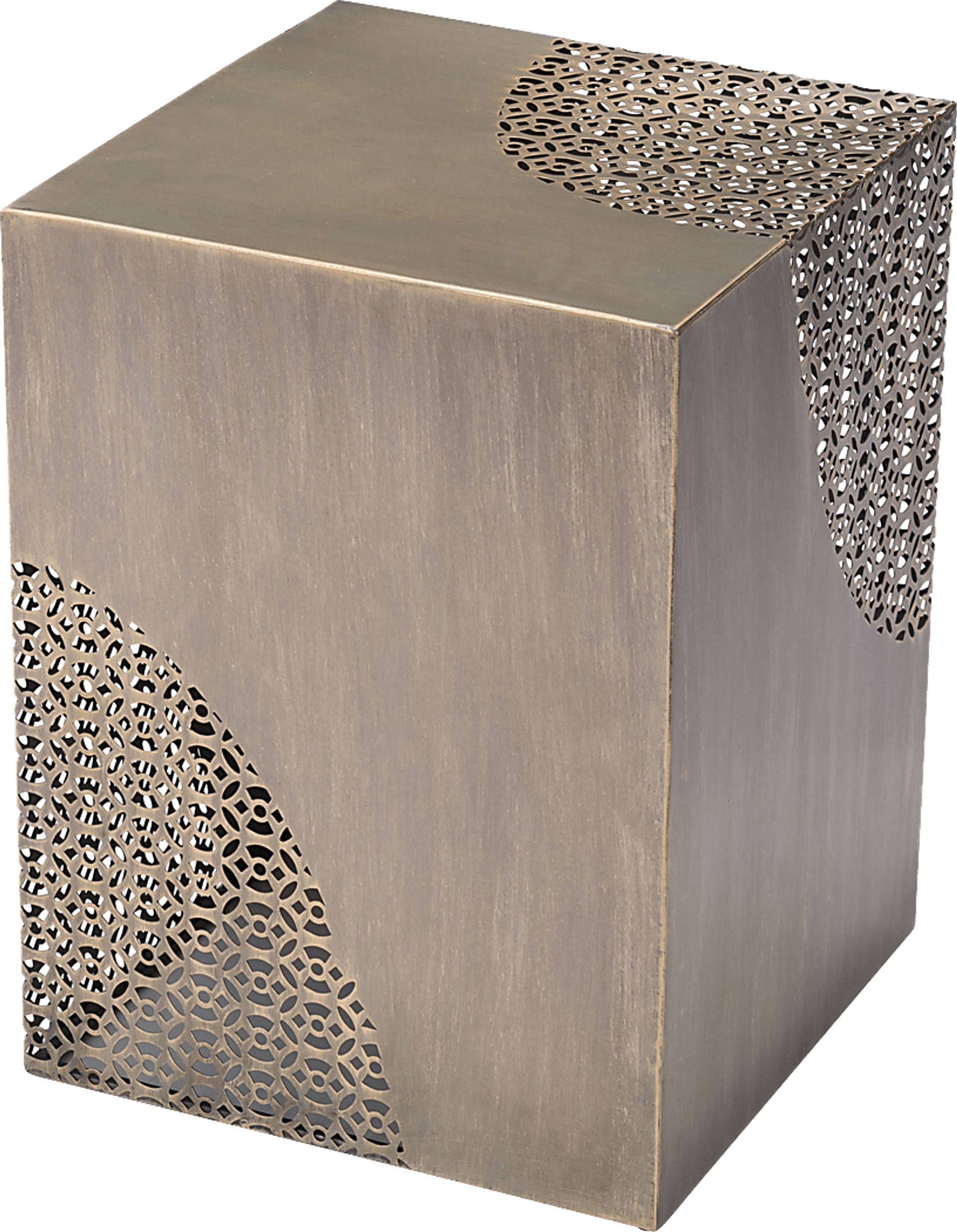 Poffert Gold Accent Table - Image 1