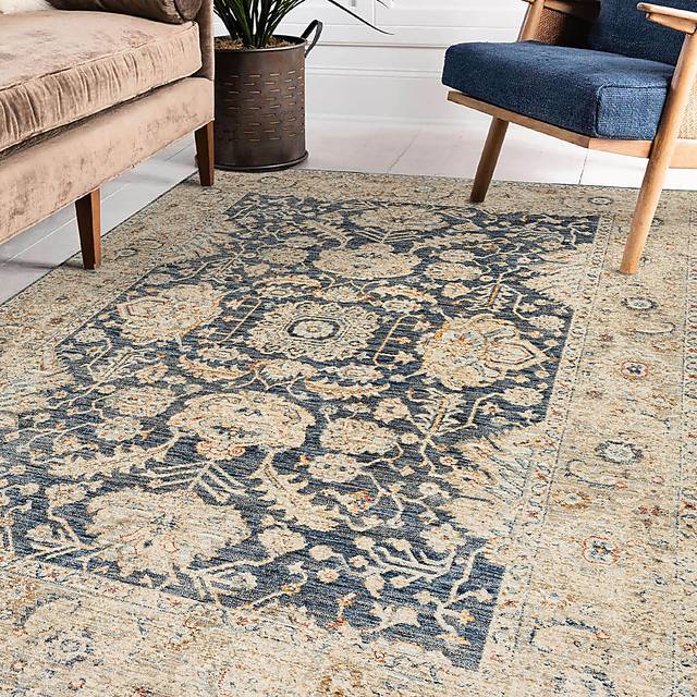 Pohelis Navy 7'10 x 10' Rug - Thumbnail - Image 2