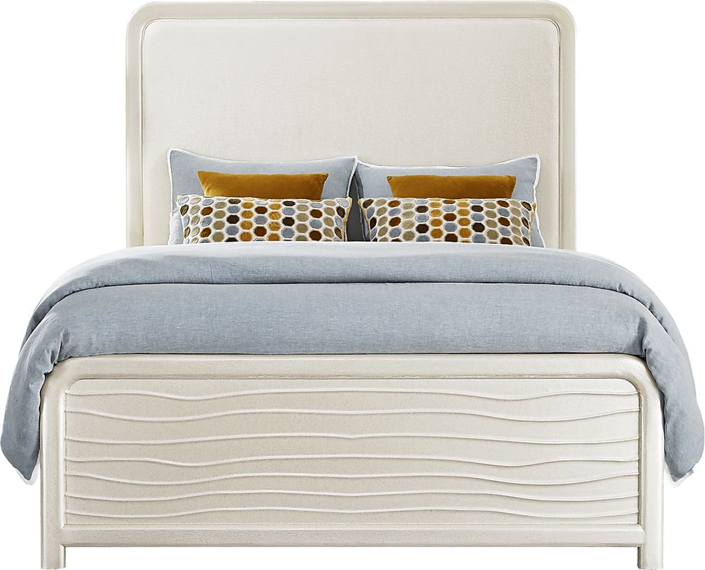 Point Loma White 3 Pc Queen Panel Bed