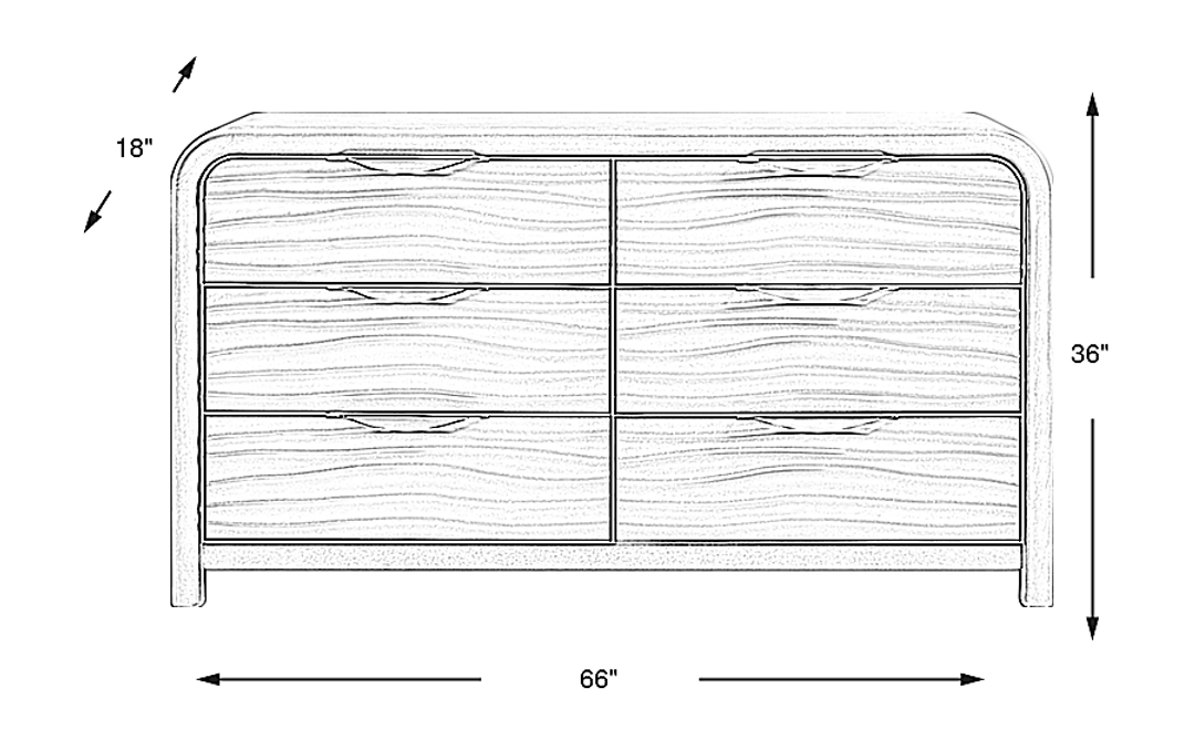 Point Loma White Dresser
