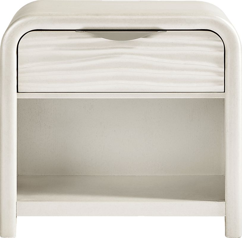 Point Loma White One Drawer Nightstand