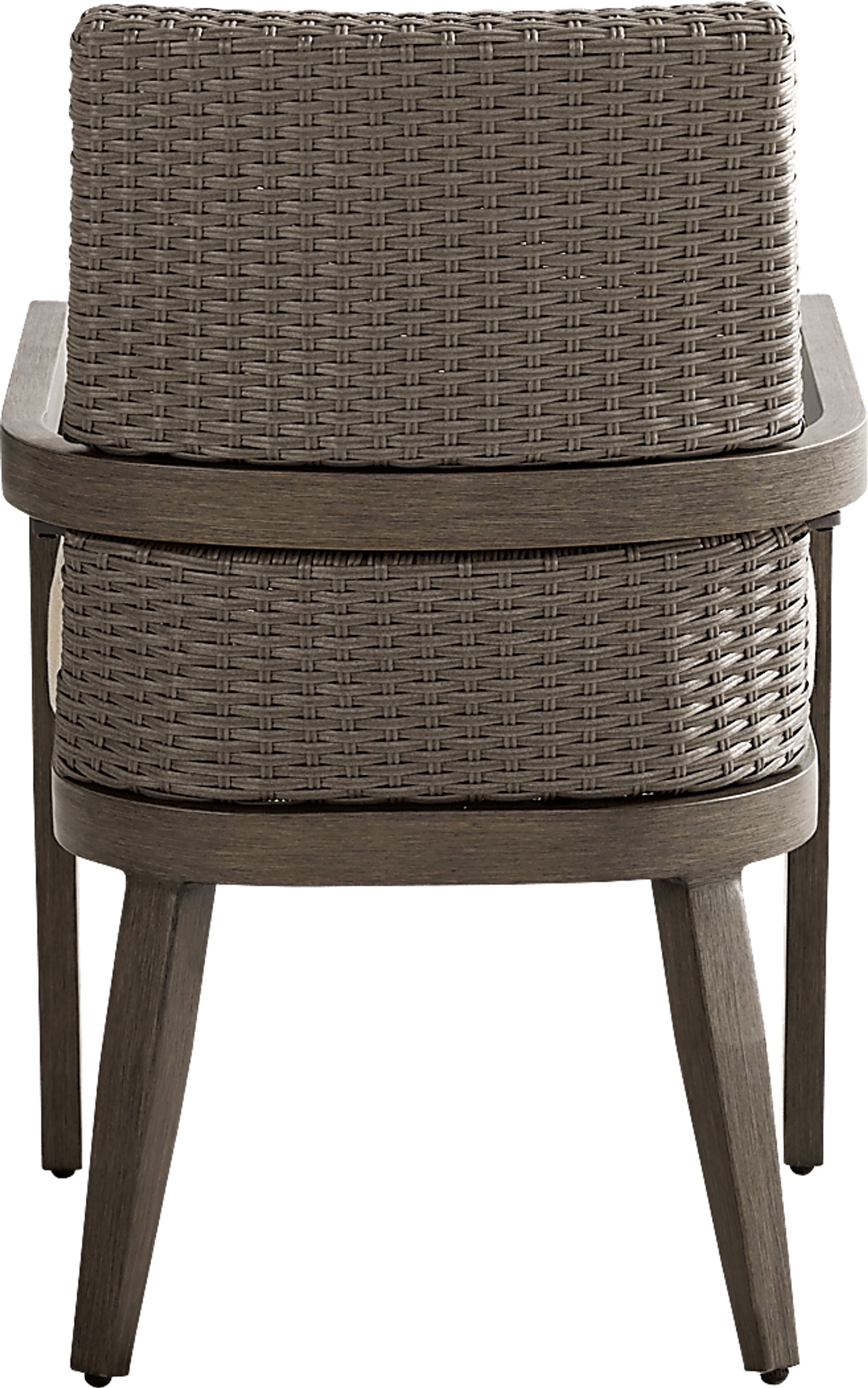 Point Reyes Brown Outdoor Arm Chair - Image 3