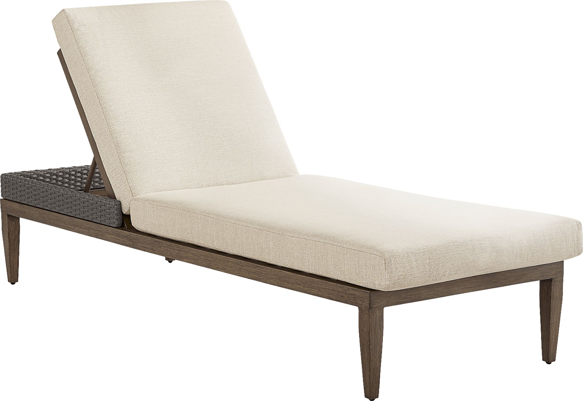 Point Reyes Brown Outdoor Chaise - Image 1