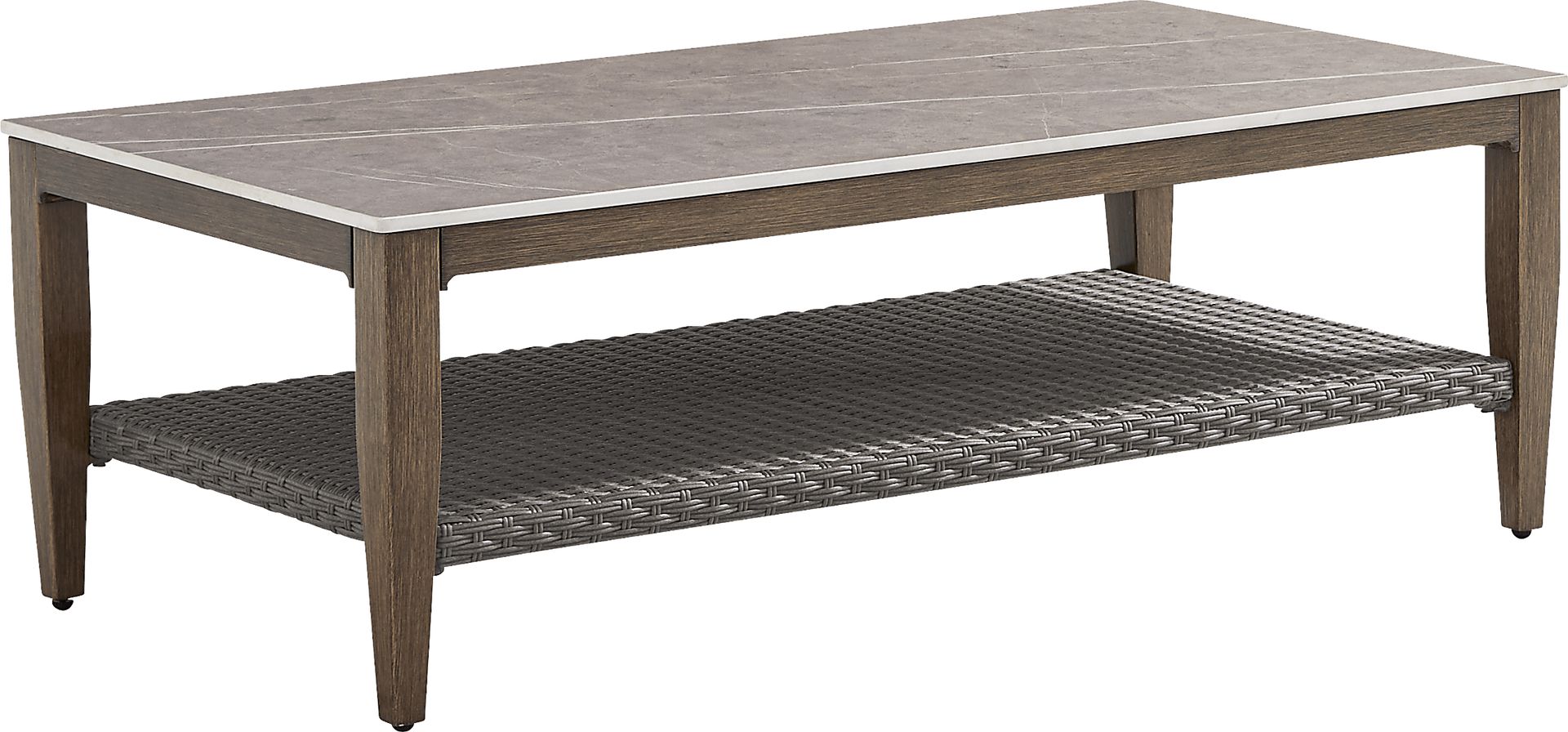 Point Reyes Brown Outdoor Cocktail Table - Image 1