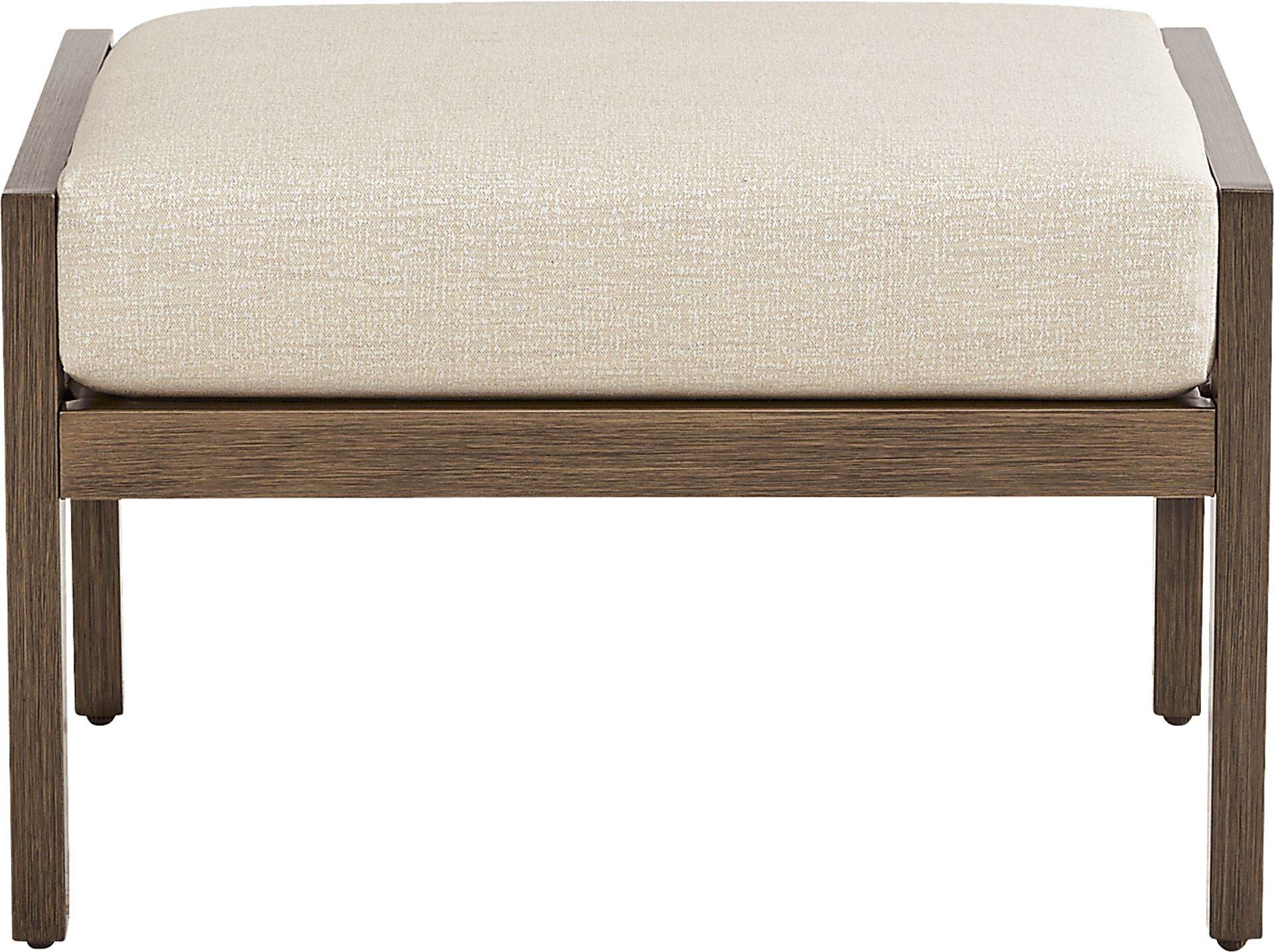 Point Reyes Brown Outdoor Ottoman - Image 2