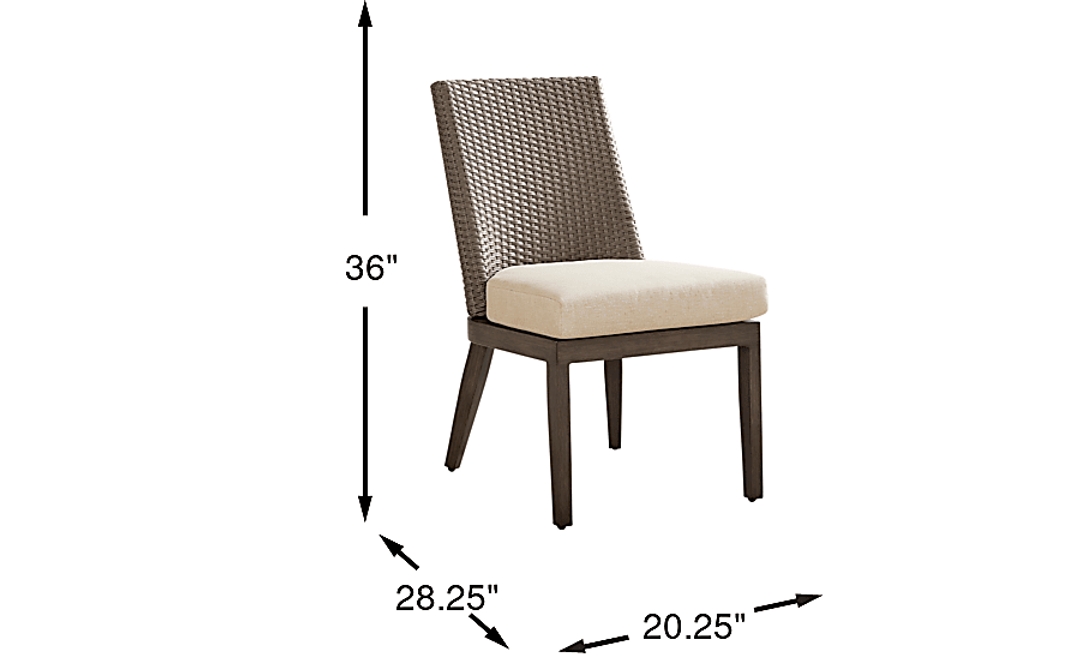 Point Reyes Brown Outdoor Side Chair