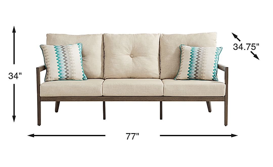 Point Reyes Brown Outdoor Sofa