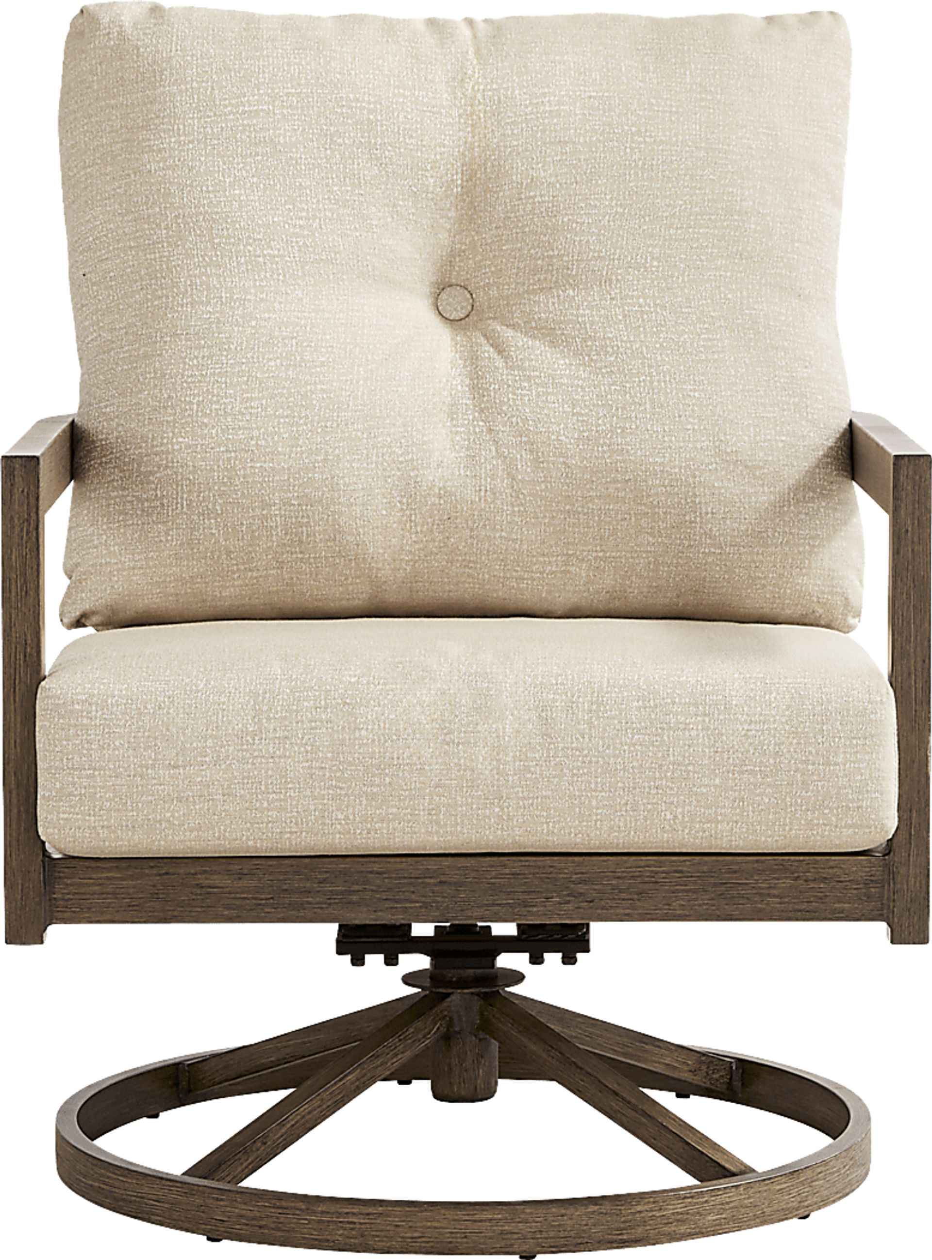 Point Reyes Brown Outdoor Swivel Rocker Chair - Image 2