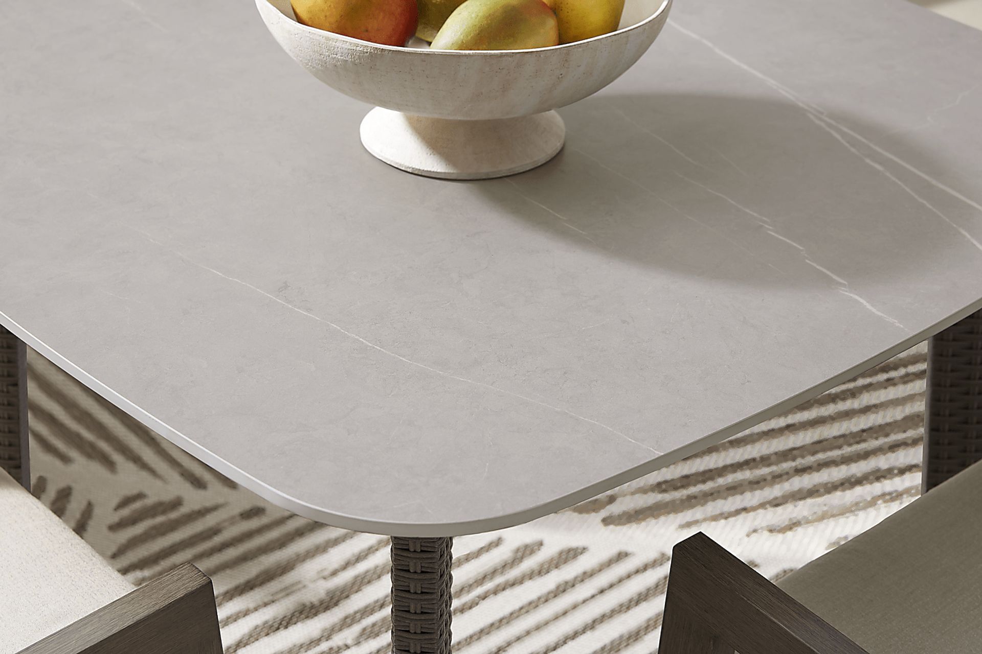 Point Reyes Brown Square Outdoor Dining Table - Image 3