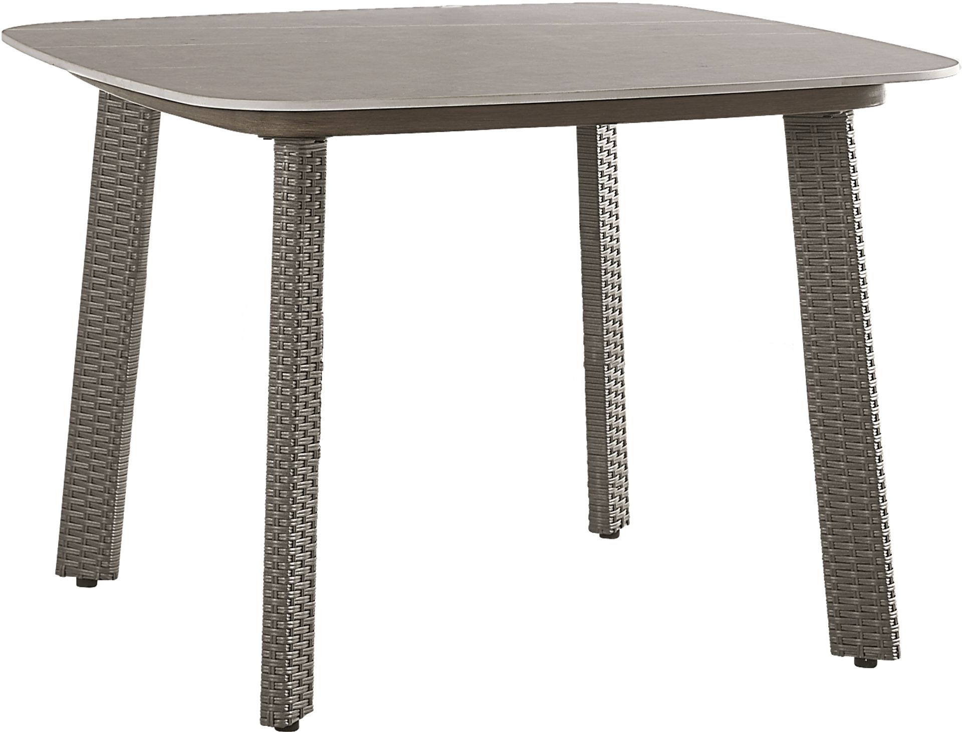 Point Reyes Brown Square Outdoor Dining Table - Image 1