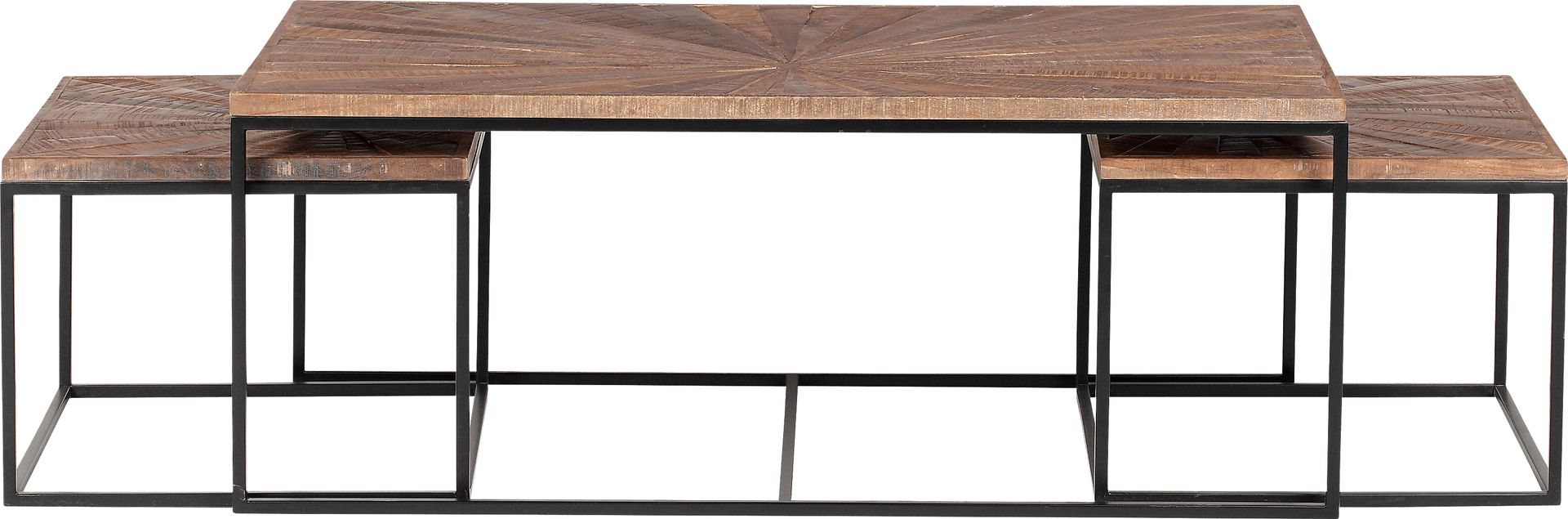 Pointon Brown Nesting Cocktail Table, Set of 3 - Image 3