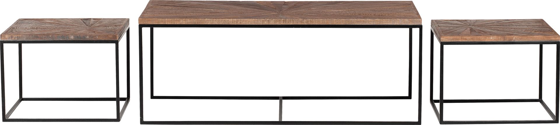 Pointon Brown Nesting Cocktail Table, Set of 3 - Image 4