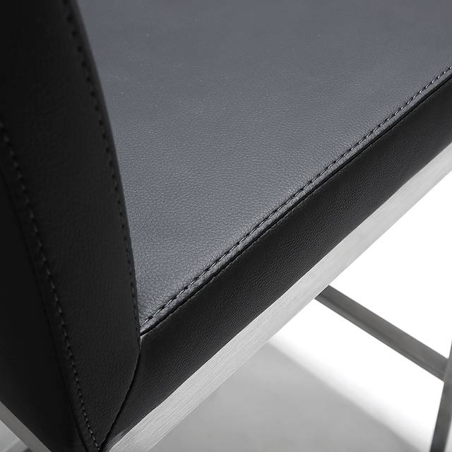 Polaris Black Counter Height Stool, Set of 2 - Thumbnail - Image 2
