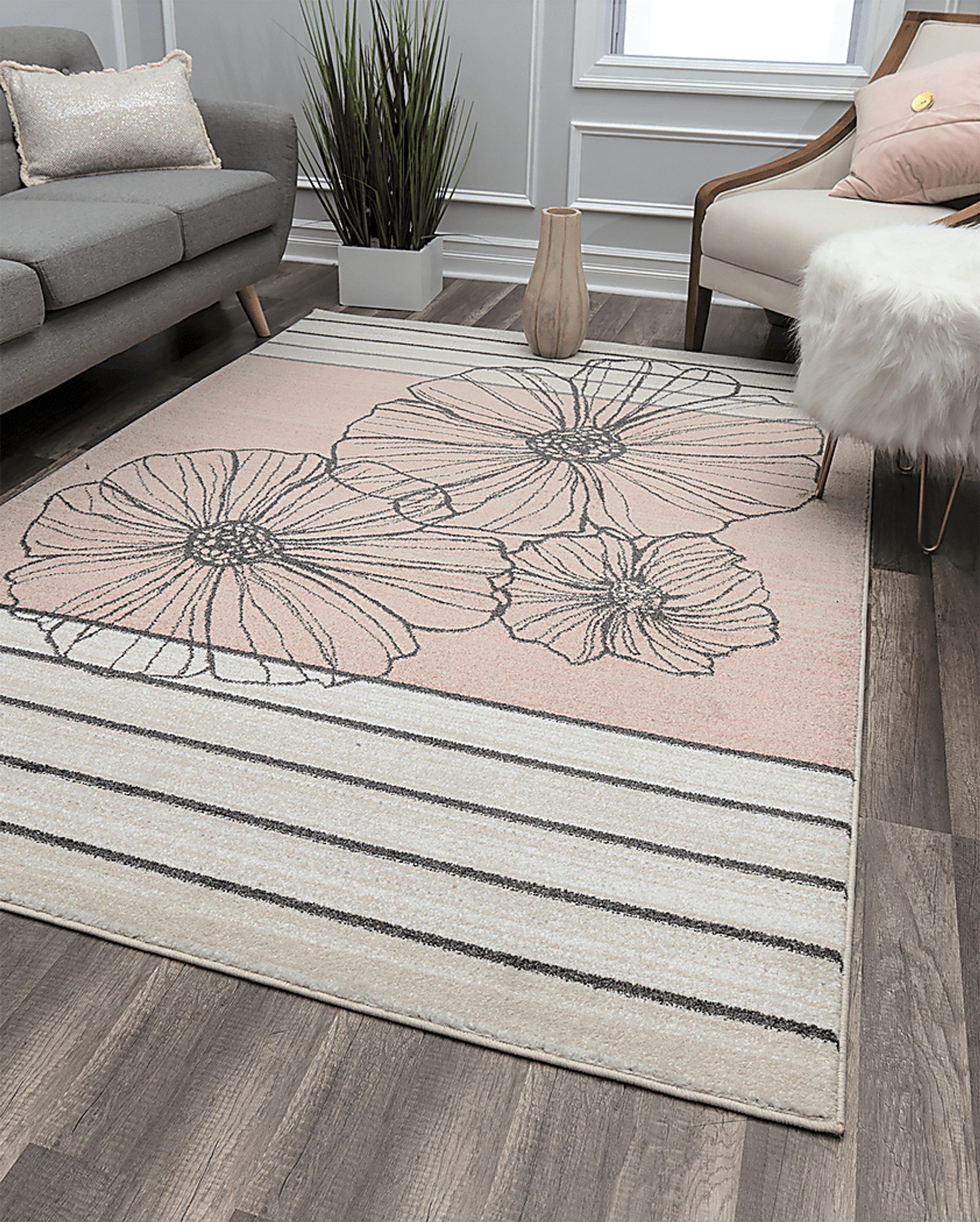 Polilan Pink 5' x 7' Rug - Image 2