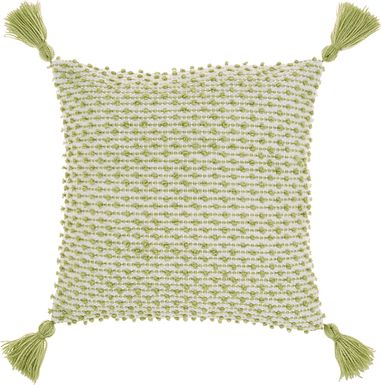 Pollenfur Green Indoor/Outdoor Accent Pillow