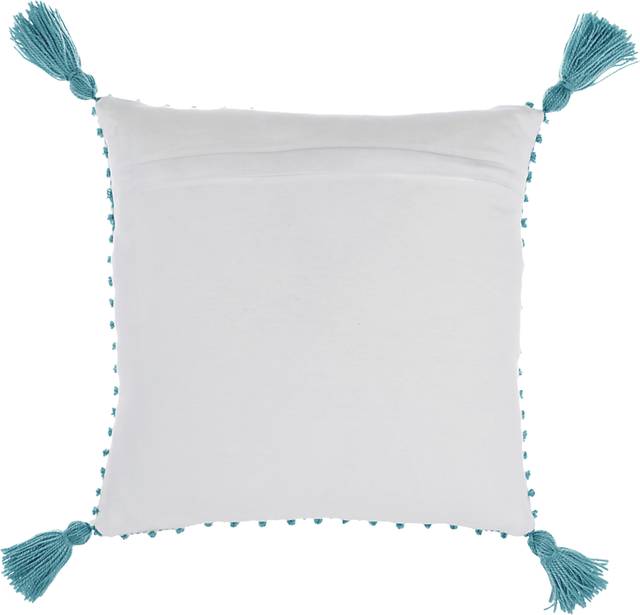 Pollenfur Turquoise Indoor/Outdoor Accent Pillow - Thumbnail - Image 6
