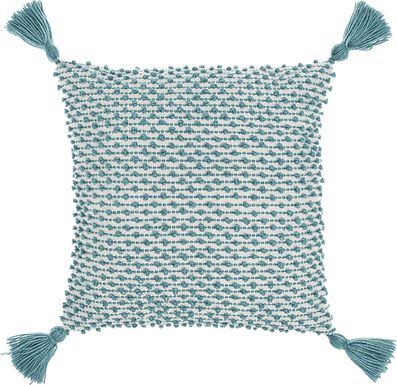 Pollenfur Turquoise Indoor/Outdoor Accent Pillow