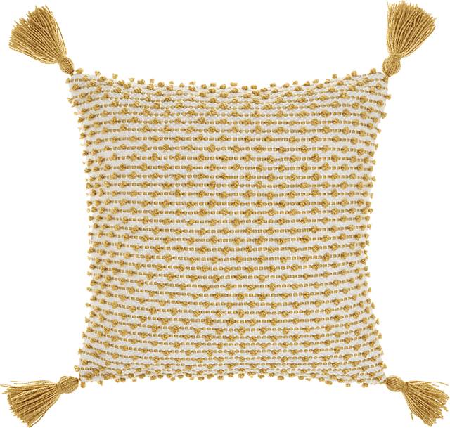 Pollenfur Yellow Indoor/Outdoor Accent Pillow - Thumbnail - Image 1