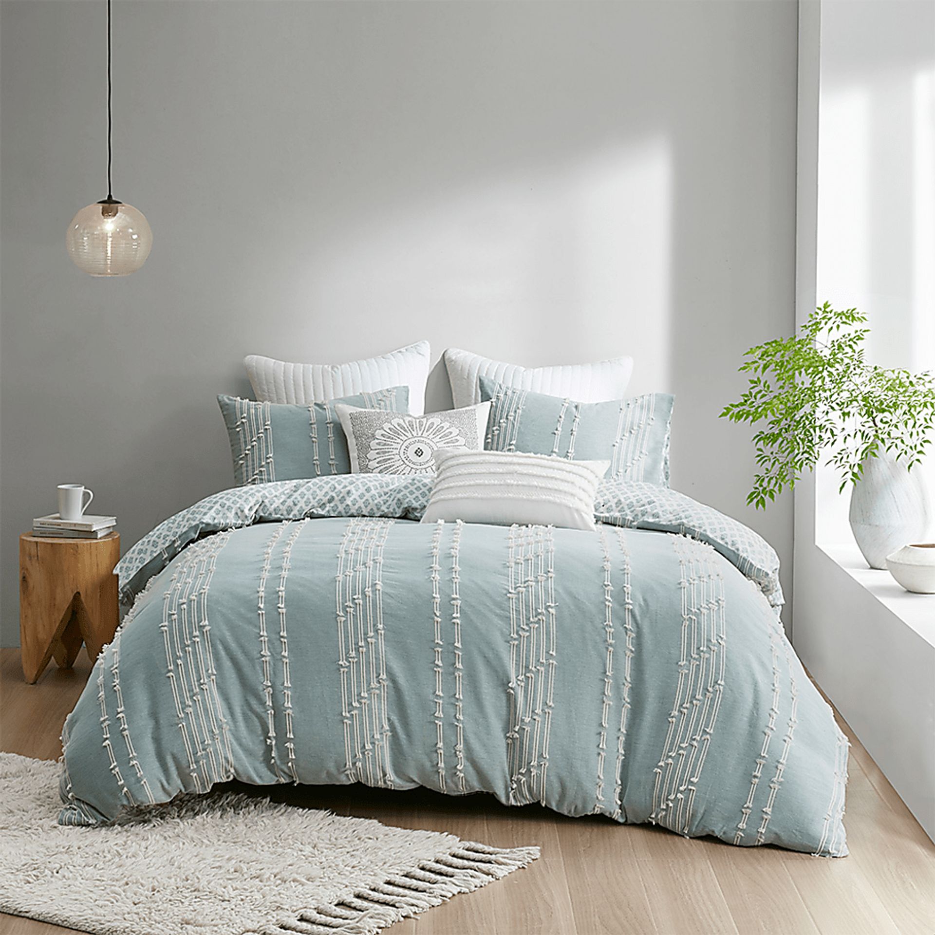 Polopony Blue 3 Pc Full/Queen Comforter Set - Image 2