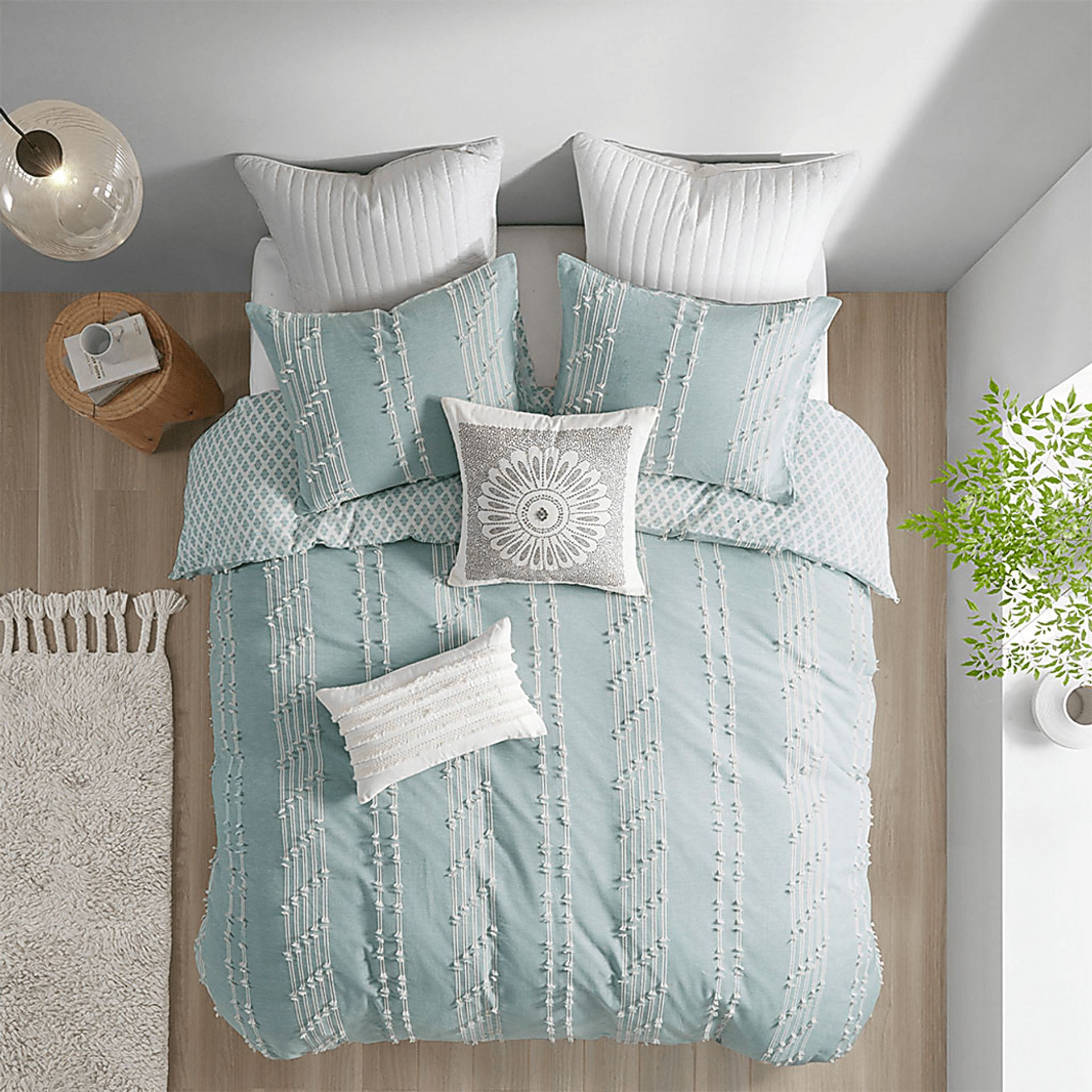 Polopony Blue 3 Pc Full/Queen Comforter Set - Image 3