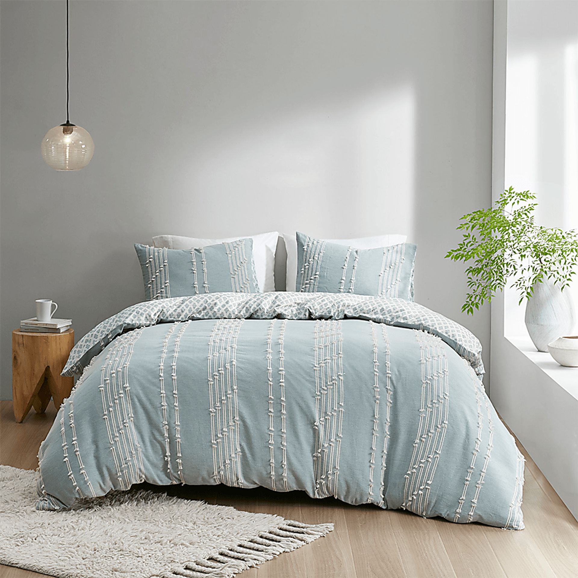 Polopony Blue 3 Pc Full/Queen Comforter Set - Image 5