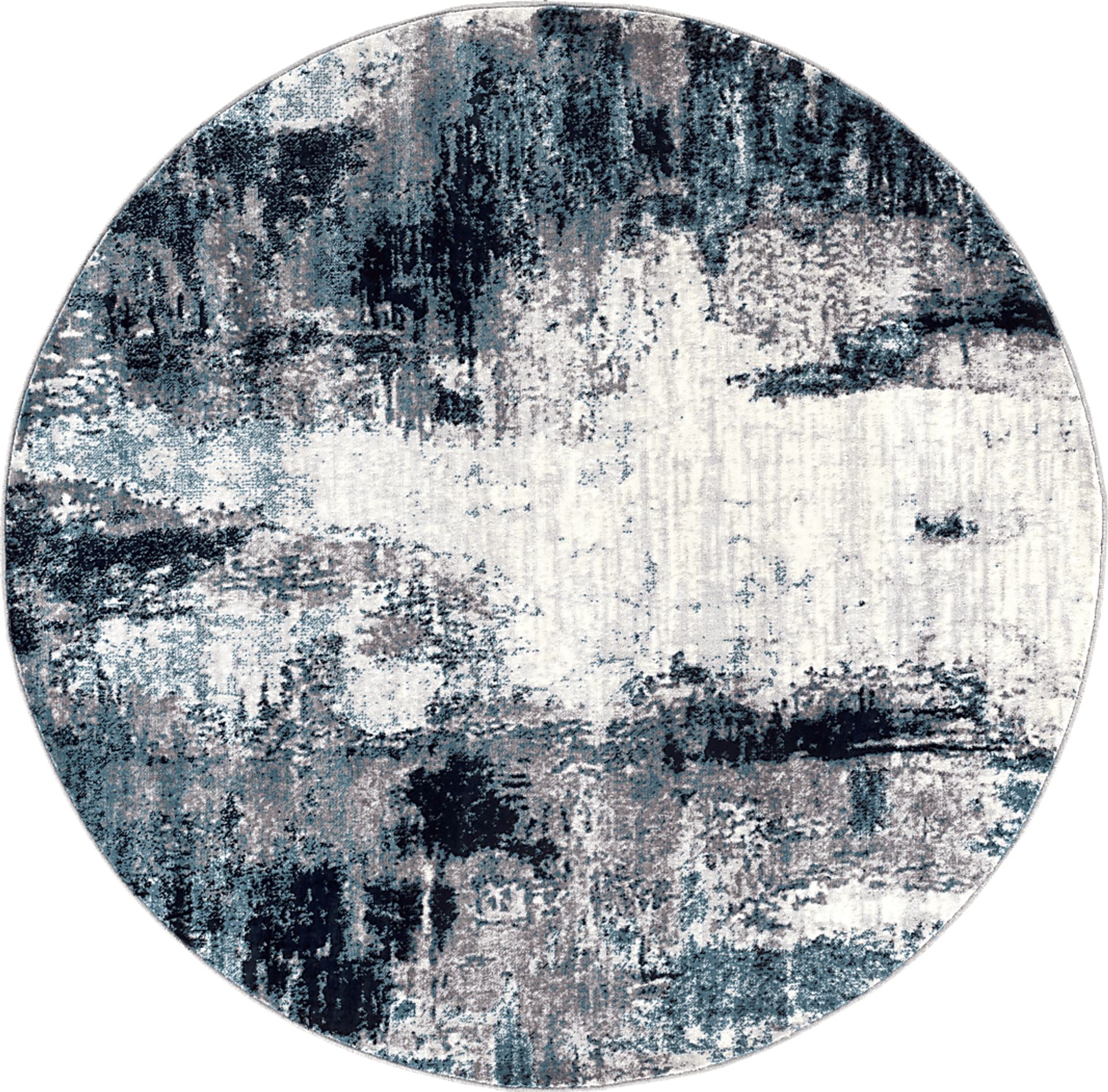 Polvogt I Blue 5'3 Round Rug - Image 1