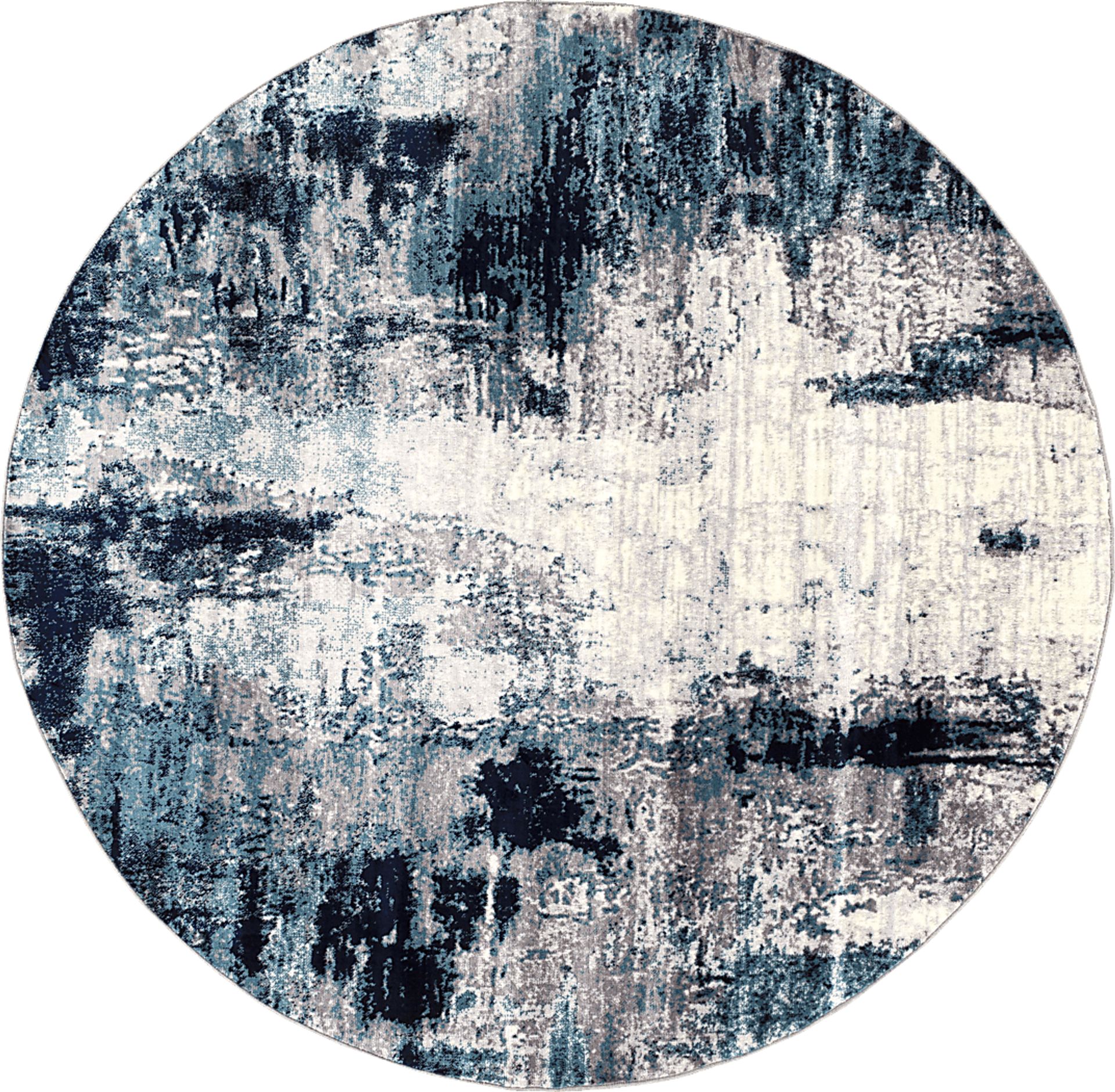 Polvogt I Blue 6'7 Round Rug - Image 1