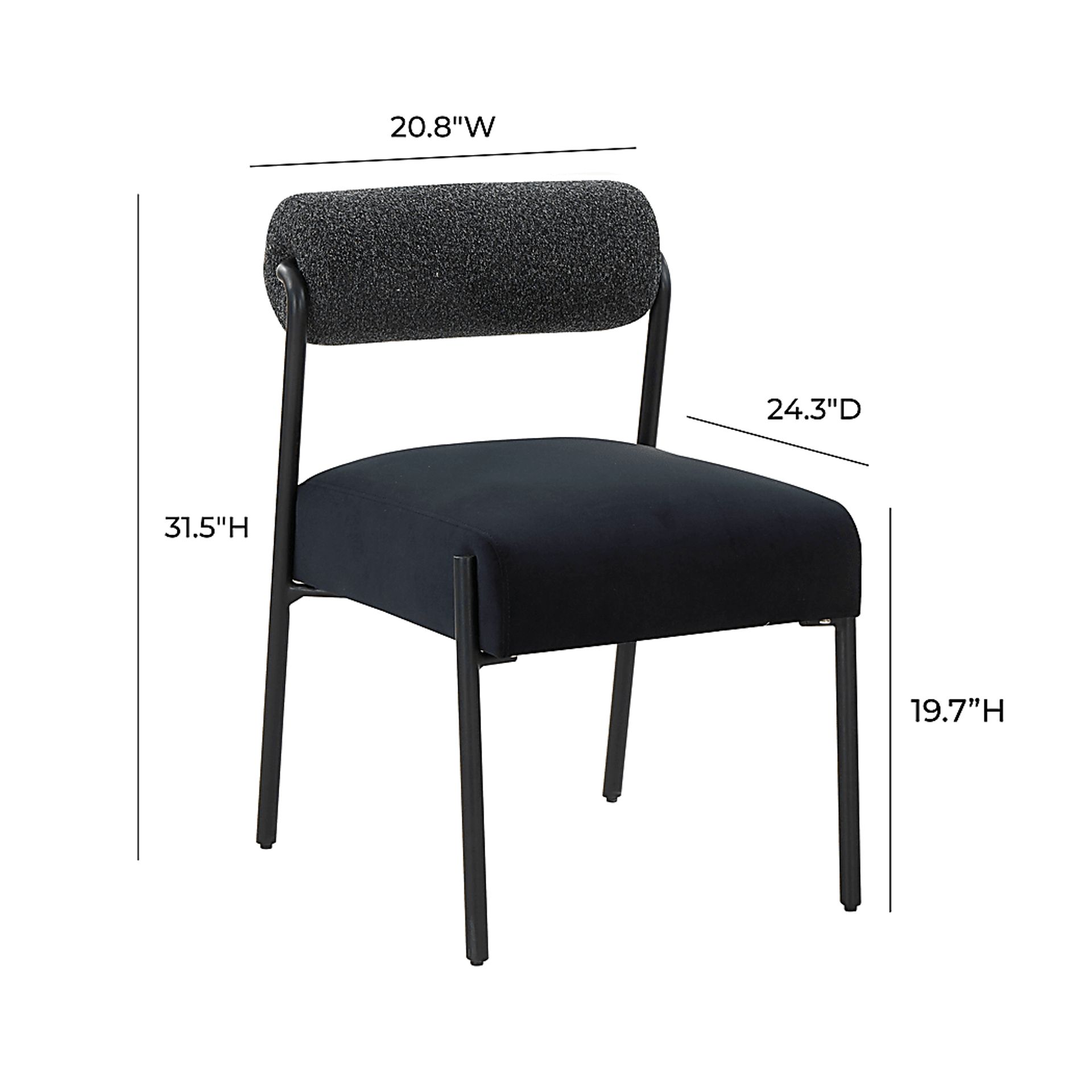 Polvorosa Black Dining Chair, Set of 2 - Image 7