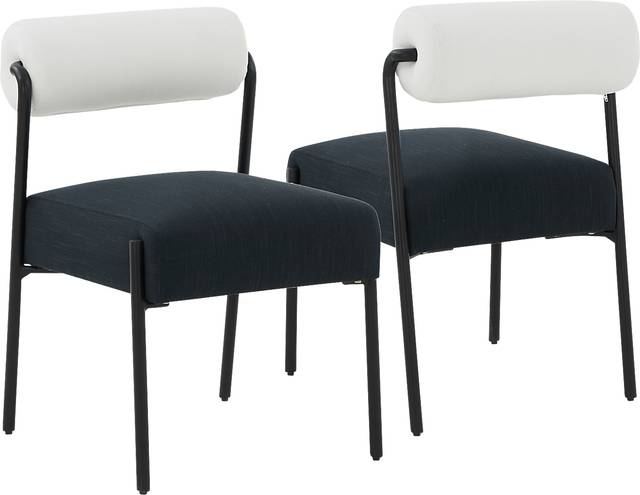 Polvorosa White Dining Chair, Set of 2 - Thumbnail - Image 1