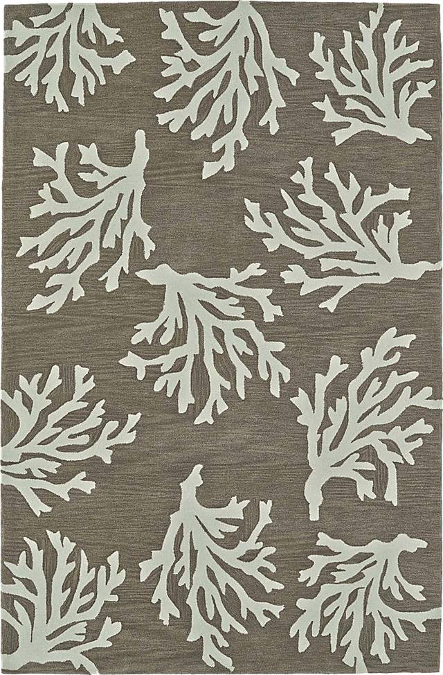Poly Reef Brown 3'6 x 5'6 Rug - Thumbnail - Image 1