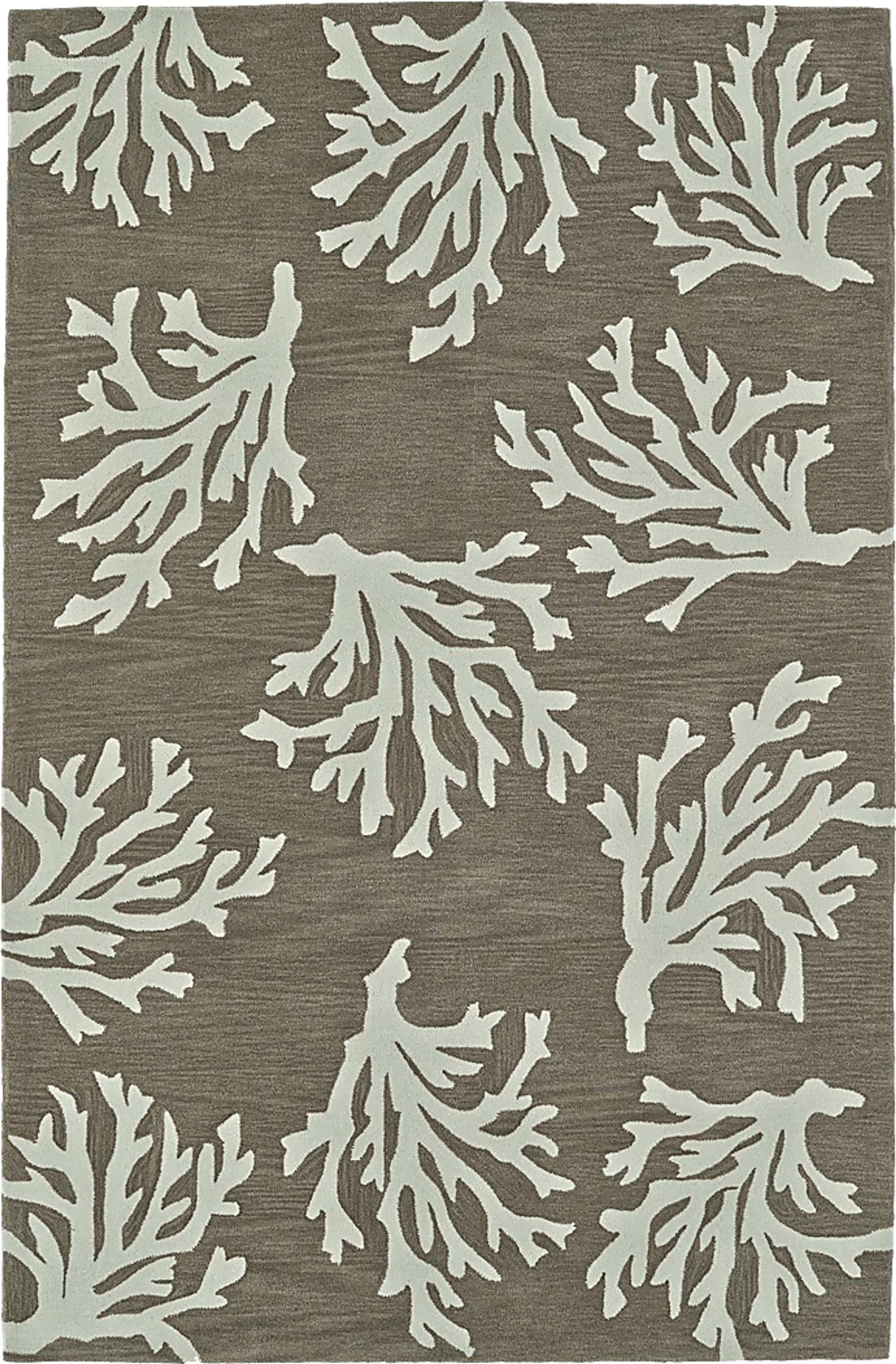 Poly Reef Brown 3'6 x 5'6 Rug - Image 1