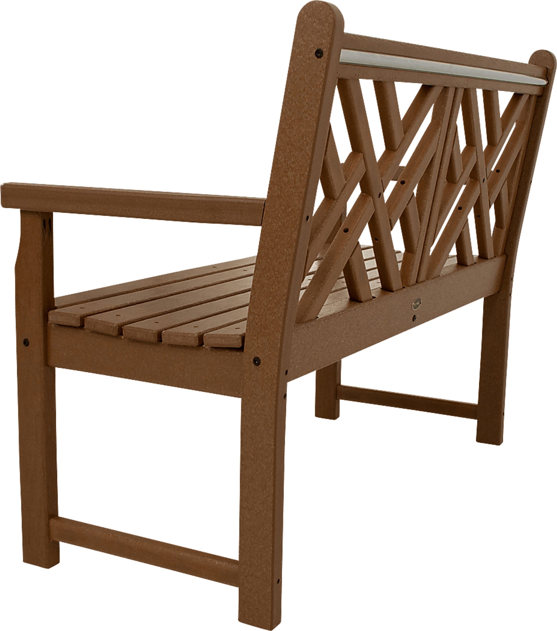 POLYWOOD Chippendale Brown Outdoor Bench - Image 2