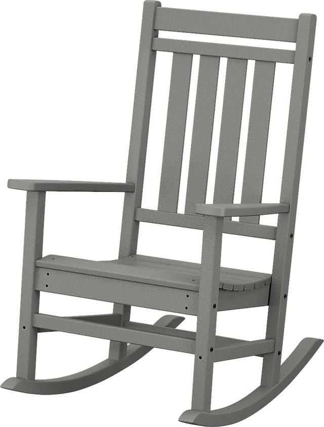 POLYWOOD Estate Slate Outdoor Rocking Chair - Thumbnail - Image 1