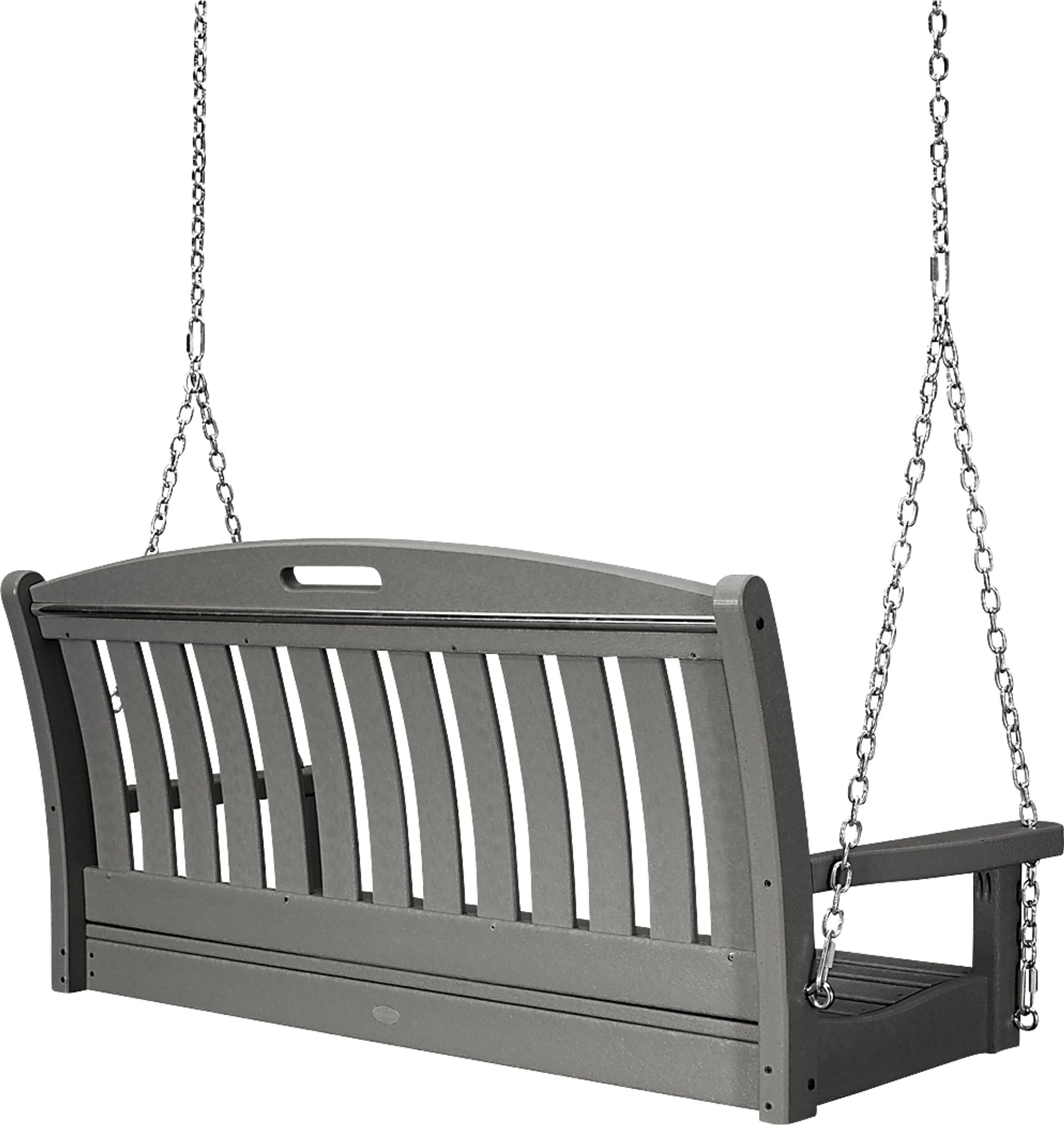 POLYWOOD Nautical Slate Outdoor Swing - Image 2