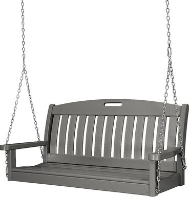 POLYWOOD Nautical Slate Outdoor Swing