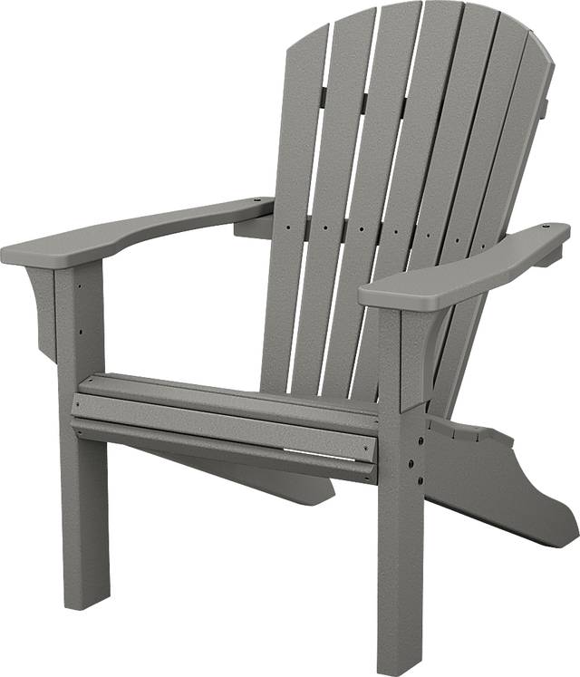 POLYWOOD Seashell Slate Outdoor Adirondack Chair - Thumbnail - Image 1