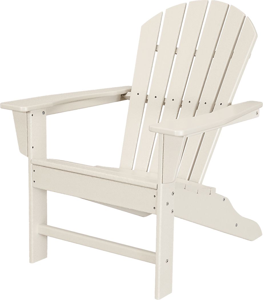 Polywood South Beach Sand Light Wood Synthetic Fabric Outdoor Chair   Polywood South Beach Sand Outdoor Adirondack Chair 70315013 Image Item