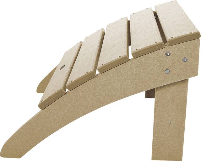 POLYWOOD South Beach Sand Outdoor Ottoman - Thumbnail - Image 2